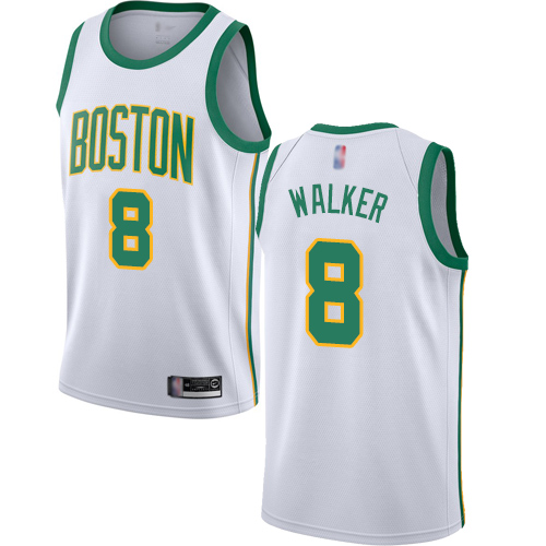 Celtics #8 Kemba Walker White Basketball Swingman City Edition 2018/19 Jersey