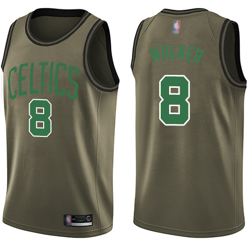 Celtics #8 Kemba Walker Green Salute to Service Basketball Swingman Jersey