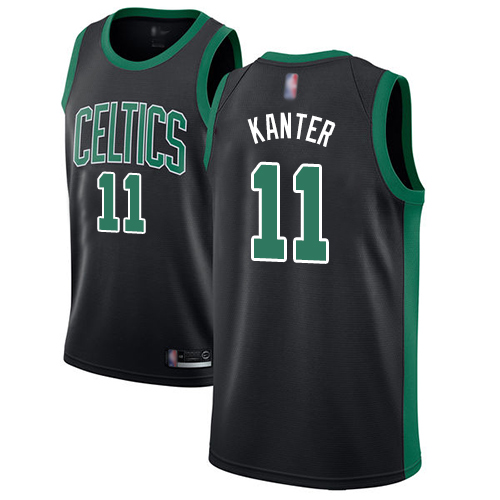 Celtics #11 Enes Kanter Black Basketball Swingman Statement Edition Jersey