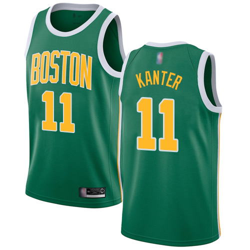 Celtics #11 Enes Kanter Green Basketball Swingman Earned Edition Jersey