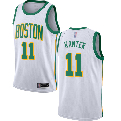 Celtics #11 Enes Kanter White Basketball Swingman City Edition 2018/19 Jersey