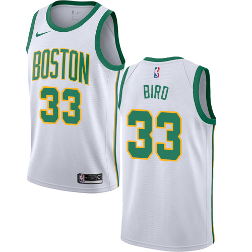 Nike Celtics #33 Larry Bird White NBA Swingman City Edition 2018/19 Jersey