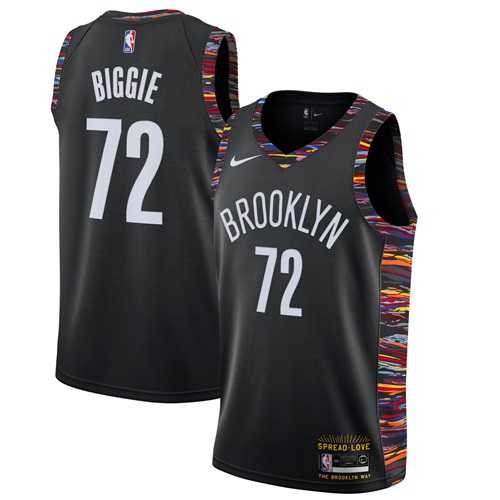 Nike Nets #72 Biggie Black NBA Swingman Music Edition Jersey