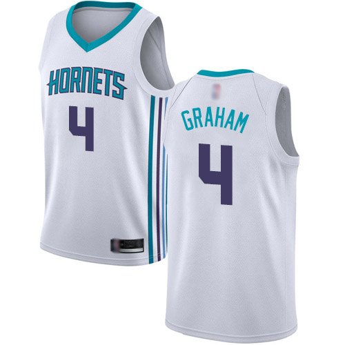 Hornets #4 Devonte Graham White Basketball Jordan Swingman Association Edition Jersey Hornets #4 Devonte Graham White Basketball Jordan Swingman Association Edition Jersey