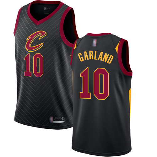 Cavaliers #10 Darius Garland Black Basketball Swingman Statement Edition Jersey
