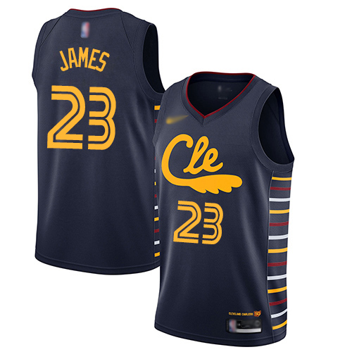 Cavaliers #23 LeBron James Navy Basketball Swingman City Edition 2019/20 Jersey