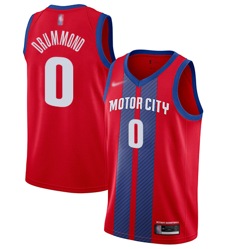 Pistons #0 Andre Drummond Red Basketball Swingman City Edition 2019/20 Jersey