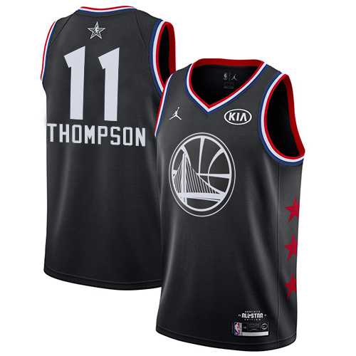Nike Warriors #11 Klay Thompson Black NBA Jordan Swingman 2019 All-Star Game Jersey