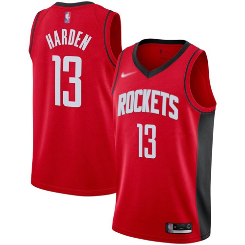 Rockets #13 James Harden Red Basketball Swingman Icon Edition 2019/2020 Jersey