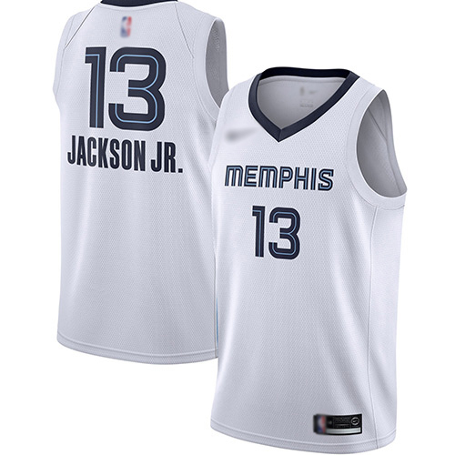 Grizzlies #13 Jaren Jackson Jr. White Basketball Swingman Association Edition Jersey