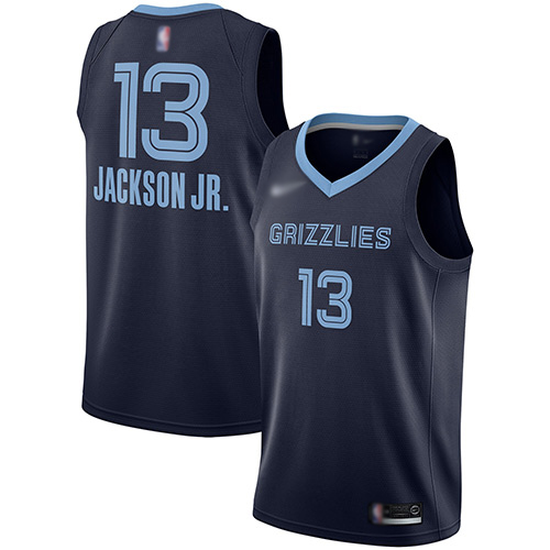 Grizzlies #13 Jaren Jackson Jr. Navy Blue Basketball Swingman Icon Edition Jersey