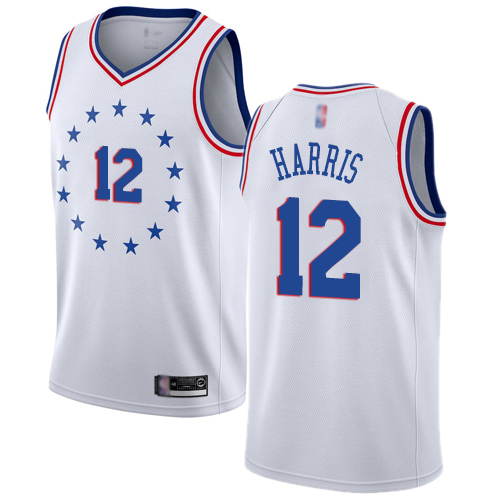 Nike 76ers #33 Tobias Harris White NBA Swingman Earned Edition Jersey