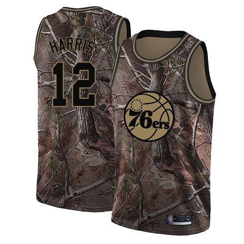 Nike 76ers #33 Tobias Harris Camo NBA Swingman Realtree Collection Jersey