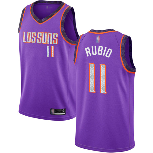 Suns #11 Ricky Rubio Purple Basketball Swingman City Edition 2018/19 Jersey