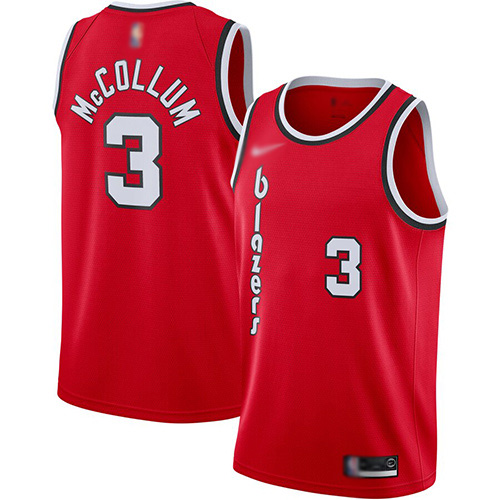 Blazers #3 C.J. McCollum Red Basketball Swingman Hardwood Classics Jersey Blazers #3 C.J. McCollum Red Basketball Swingman Hardwood Classics Jersey