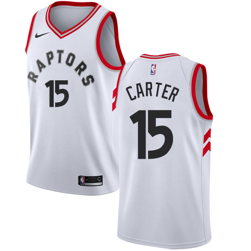 Nike Raptors #15 Vince Carter White NBA Swingman Association Edition Jersey