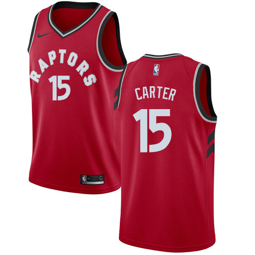 Nike Raptors #15 Vince Carter Red NBA Swingman Icon Edition Jersey