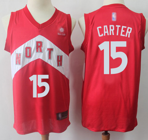 Nike Raptors #15 Vince Carter Red NBA Swingman Earned Edition Jersey