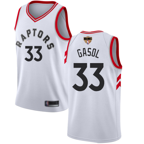 Raptors #33 Marc Gasol White 2019 Finals Bound Basketball Swingman Association Edition Jersey Raptors #33 Marc Gasol White 2019 Finals Bound Basketball Swingman Association Edition Jersey