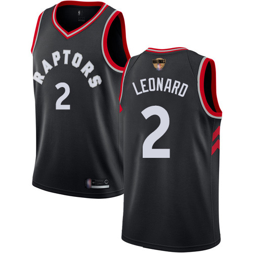 Raptors #2 Kawhi Leonard Black 2019 Finals Bound Basketball Swingman Statement Edition Jersey Raptors #2 Kawhi Leonard Black 2019 Finals Bound Basketball Swingman Statement Edition Jersey