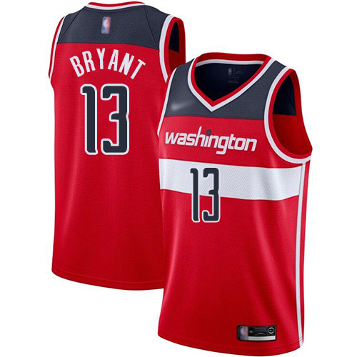 Wizards #13 Thomas Bryant Red Basketball Swingman Icon Edition Jersey
