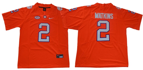 Tigers #2 Sammy Watkins Orange Limited Stitched College Jersey