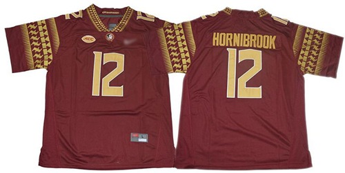 Seminoles #12 Alex Hornibrook Red Limited Stitched College Jersey