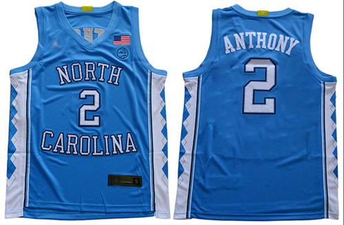 North Carolina #2 Cole Anthony Blue Basketball Stitched College Jersey