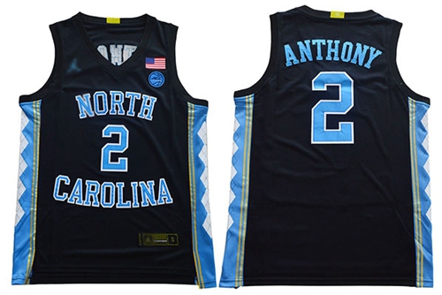 North Carolina #2 Cole Anthony Black Basketball Stitched College Jersey