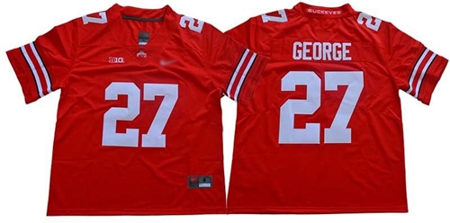 Ohio State Buckeyes #27 Eddie George Red Stitched College Jersey