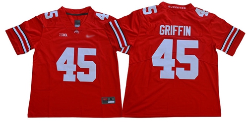 Ohio State Buckeyes #45 Archie Griffin Red Stitched College Jersey