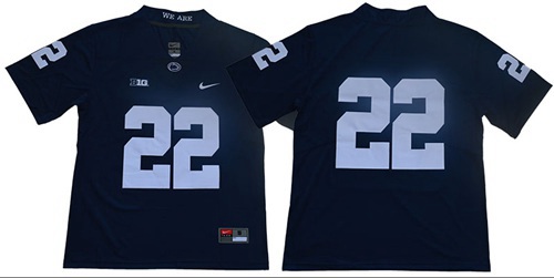 Nittany Lions #22 Navy Blue Limited Stitched NCAA Jersey