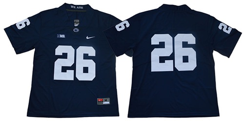 Nittany Lions #26 Saquon Barkley Navy Blue Limited Stitched NCAA Jersey