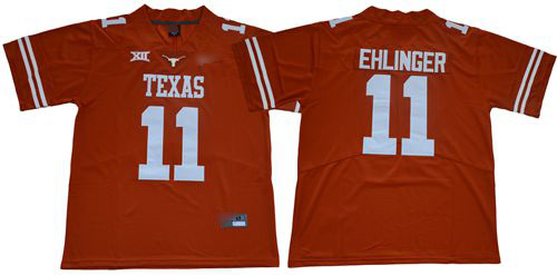 Longhorns #11 Sam Ehlinger Orange Limited Stitched College Jersey