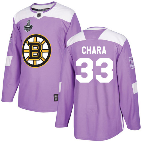 Bruins #33 Zdeno Chara Purple Authentic Fights Cancer Stanley Cup Final Bound Stitched Hockey Jersey