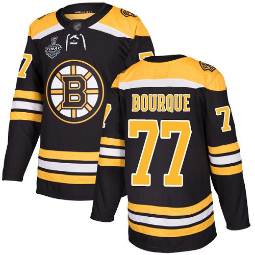 Bruins #77 Ray Bourque Black Home Authentic Stanley Cup Final Bound Stitched Hockey Jersey