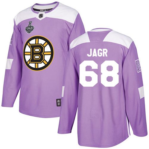 Bruins #68 Jaromir Jagr Purple Authentic Fights Cancer Stanley Cup Final Bound Stitched Hockey Jersey