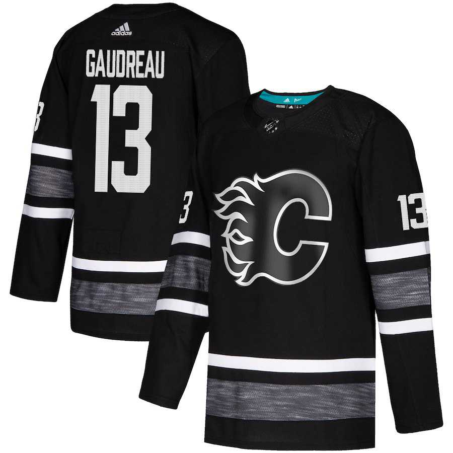 Adidas Flames #13 Johnny Gaudreau Black Authentic 2019 All-Star Stitched NHL Jersey