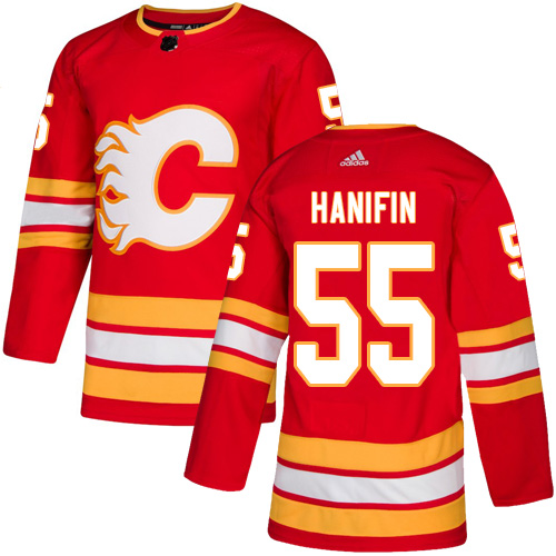 Adidas Flames #55 Noah Hanifin Red Alternate Authentic Stitched NHL Jersey Adidas Flames #55 Noah Hanifin Red Alternate Authentic Stitched NHL Jersey