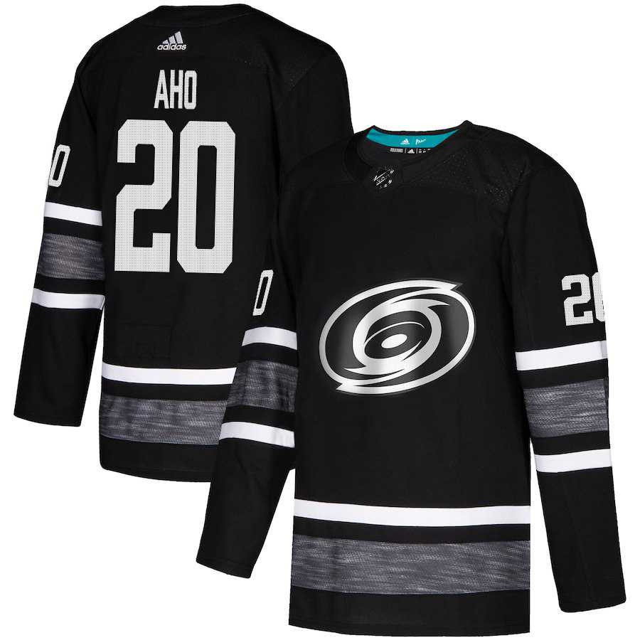 Adidas Hurricanes #20 Sebastian Aho Black Authentic 2019 All-Star Stitched NHL Jersey
