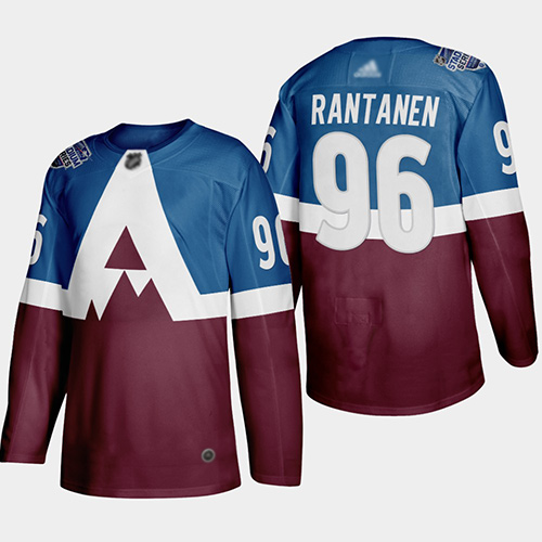 Avalanche #96 Mikko Rantanen Blue/Burgundy Authentic 2019 Stadium Series Stitched Hockey Jersey