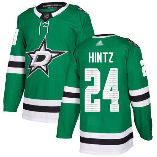 Stars #24 Roope Hintz Green Home Authentic Stitched Hockey Jersey