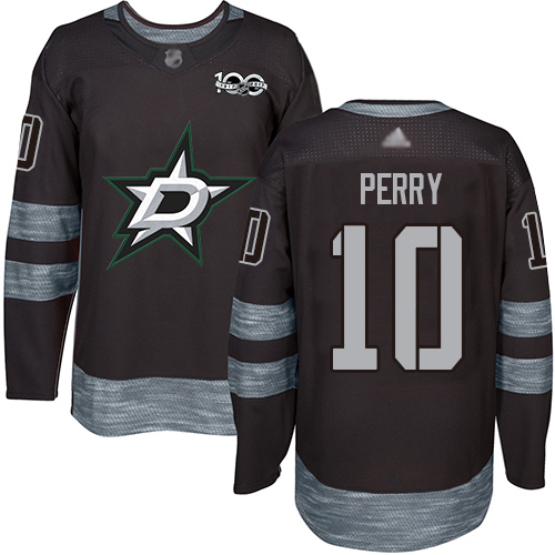 Stars #10 Corey Perry Black 1917-2017 100th Anniversary Stitched Hockey Jersey Stars #10 Corey Perry Black 1917-2017 100th Anniversary Stitched Hockey Jersey