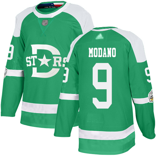 Stars #9 Mike Modano Green Authentic 2020 Winter Classic Stitched Hockey Jersey
