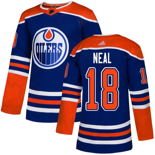 Oilers #18 James Neal Royal Alternate Authentic Stitched Hockey Jersey
