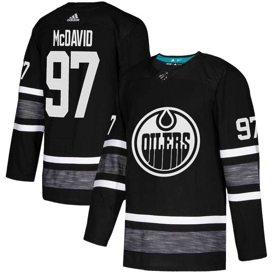 Adidas Oilers #97 Connor McDavid Black Authentic 2019 All-Star Stitched NHL Jersey