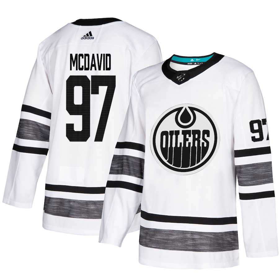 Adidas Oilers #97 Connor McDavid White Authentic 2019 All-Star Stitched NHL Jersey