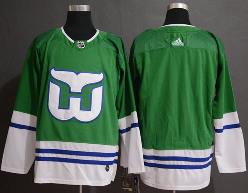 Adidas Whalers Blank Green Authentic Stitched NHL Jersey