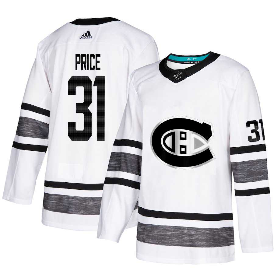 Adidas Canadiens #31 Carey Price White Authentic 2019 All-Star Stitched NHL Jersey