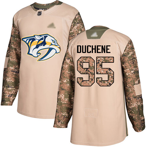 Predators #95 Matt Duchene Camo Authentic 2017 Veterans Day Stitched Hockey Jersey